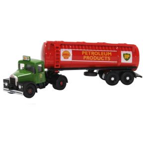 Oxford Diecast 76SHT001 OO Gauge Scammell Highwayman Tanker Shell And BP