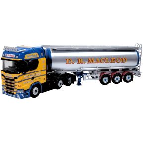 Oxford Diecast 76SNG003 OO Gauge Scania New Generation S Cylindrical Tanker D R Macleod