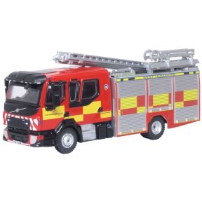 Oxford Diecast 76VEO001 OO Gauge Volvo FL Emergency One Pump Ladder West Yorkshire