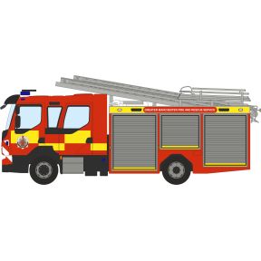 Oxford Diecast 76VEO003 OO Gauge Volvo FL Emergency One Pump Greater Manchester Fire & Rescue Service