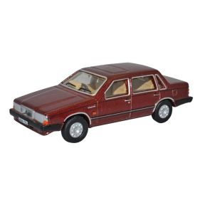 Oxford Diecast 76VO002 OO Gauge Volvo 760 Red Wood Metallic