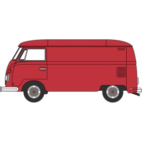 Oxford Diecast 76VWS011 OO Gauge VW T1 Van Ruby Red