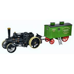 Oxford Diecast 76FBB002 Fowler BB1 Ploughing Engine Bristol Rover and Living Van Alan Sparkes GDSF2017