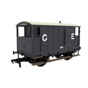 Rapido 820005 OO Gauge LSWR/WD 20 Ton Brake Van GER Grey No.1750