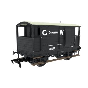 Rapido 820013 OO Gauge LSWR/WD 20 Ton Brake Van GW Grey No.68958