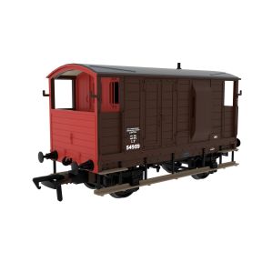 Rapido 820015 OO Gauge LSWR/WD 20 Ton Brake Van Post 1936 SR Brown No.524959