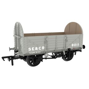 Rapido 824006 OO Gauge SECR 5 Plank 10 Ton Open Wagon SE&CR Wainwright Light Grey No.8011