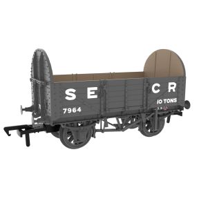 Rapido 824011 OO Gauge SECR 5 Plank 10 Ton Open Wagon SECR Maunsell Dark Grey No.7964