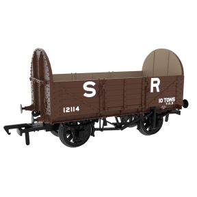 Rapido 824017 OO Gauge SECR 5 Plank 10 Ton Open Wagon Pre 1936 SR Brown No. 12114
