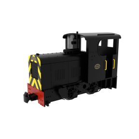 Rapido 834009 OO-9 Fowler Resilient 0-4-0 Diesel Black with Wasp Stripes