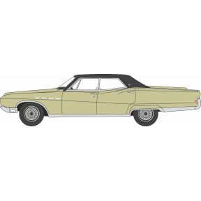 Oxford Diecast 87BE68001 HO Gauge 1968 Buick Electra 225 Ivory Gold Mist/Black