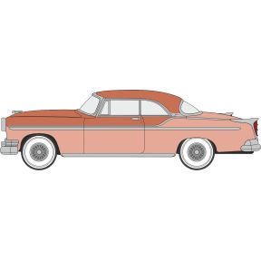 Oxford Diecast 87CNY55002 HO Scale 1955 Chrysler New Yorker DeLuxe Coupe St. Regis Desert Sand/Canyon Tan