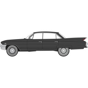 Oxford Diecast 87CSD61004 HO Scale Cadillac Sedan De Ville 1961 Ebony