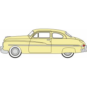 Oxford Diecast 87ME49011 HO Gauge 1949 Mercury 8 Coupe Calabash Yellow