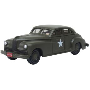 Oxford Diecast 87PC42002 HO Gauge 1942 Packard Clipper Touring Sedan US Army Staff Car