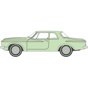 Oxford Diecast 87PL62001 HO Gauge 1962 Plymouth Belvedere Pale Jade