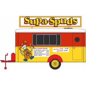 Oxford Diecast 87TR021 HO Gauge Mobile Trailer Supa Spuds