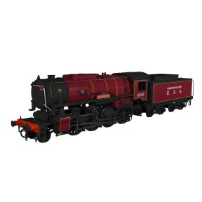 Rapido 926508 OO Gauge USATC S160 2-8-0 No.2253 'Omaha' Maroon As Preserved DCC Sound