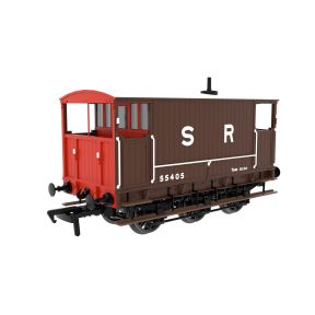 Rapido 931021 OO Gauge SECR 6 Wheel Brake Van Pre 1936 SR Brown No.55405