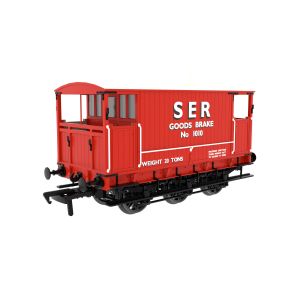 Rapido 931025 OO Gauge SECR 6 Wheel Brake Van SER Red No.1010 (as-preserved on the KESR)
