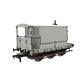 Rapido 931026 OO Gauge SECR 6 Wheel Brake Van Plain Light Grey