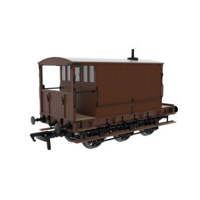 Rapido 931027 OO Gauge SECR 6 Wheel Brake Van Plain Brown