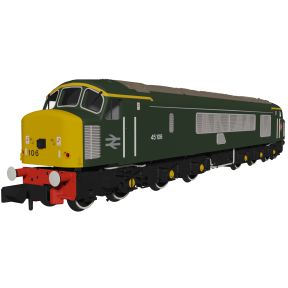 Rapido 948612 N Gauge Class 45 45106 Heritage BR Green With Sealed Beam & Hight Intensity Headlights DCC Sound Fitted