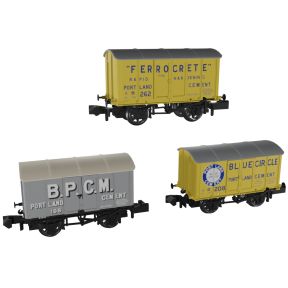 Rapido 961010 N Gauge Triple Pack GW Iron Minks Cement Vans