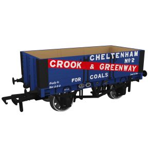 Rapido 967005 OO Gauge 1907 RCH Open Wagon Five Plank 'Crook & Greenway, Cheltenham'