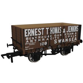 Rapido 967209 OO Gauge 1907 RCH Open Wagon Seven Plank 'Ernest Thomas & Jenkins, Swansea'