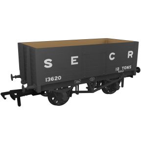 Rapido 967403 OO Gauge RCH 1907 12 Ton 7 Plank Open Wagon SECR Grey (Maunsell Livery) No.13620