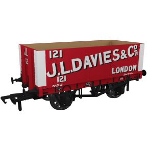 Rapido 967422 OO Gauge RCH 1907 10 Ton 7 Plank Open Wagon J.L.Davies & Co. Ltd. No.121