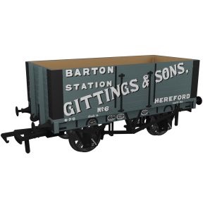 Rapido 967424 OO Gauge RCH 1907 10 Ton 7 Plank Open Wagon Gittings & Sons No.6