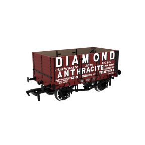 Rapido 967813 OO Gauge 7 Plank Wagon Diamond Anthracite No.1218