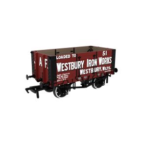 Rapido 967818 OO Gauge 7 Plank Wagon Westbury Iron Works No.51