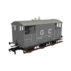 Rapido 975002 OO Gauge GCR 15 Ton 6 Wheeled Brake Van GC Grey No.9365