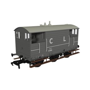 Rapido 975005 OO Gauge GCR 15 Ton 6 Wheeled Brake Van CLC Late Grey No.4481