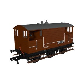 Rapido 975012 OO Gauge GCR 15 Ton 6 Wheeled Brake Van BR Bauxite E531727