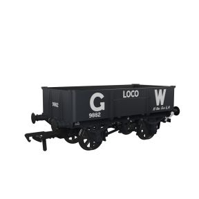 Rapido 977002 OO Gauge GW Diagram N19 Loco Coal Wagon GW Grey No.9882 Larger Letters