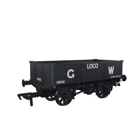Rapido 977003 OO Gauge GW Diagram N19 Loco Coal Wagon GW Grey No.9902 Smaller Letters