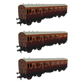 Rapido 978137 OO Gauge L&Y Evolution Non Corridor Carriage Pack