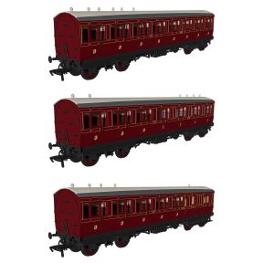 Rapido 978143 OO Gauge GER Evolution Non Corridor Carriage Pack