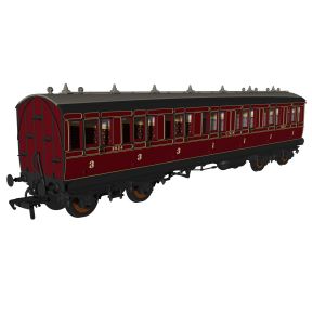 Rapido 978158 OO Gauge LMS Period 1 Evolution Non Corridor Composite Coach No.3824