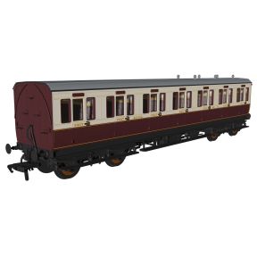 Rapido 978211 OO Gauge Evolution Non-Corridor First Class Coach GNoSR Red And Cream 18