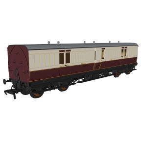 Rapido 978212 OO Gauge Evolution Non-Corridor Full Brake Coach GNoSR Red And Cream 76