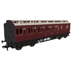 Rapido 978248 OO Gauge Evolution Non-Corridor Coach Brake Third GW Lined Crimson Lake No.322
