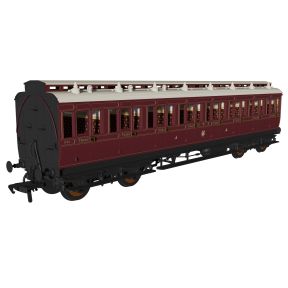 Rapido 978249 OO Gauge Evolution Non-Corridor Third Class Coach GW Lined Crimson Lake No.1155