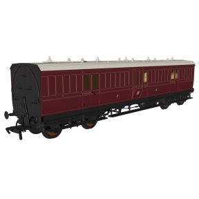 Rapido 978252 OO Gauge Evolution Non-Corridor Full Brake Coach GW Lined Crimson Lake No.19