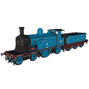 Rapido 982001 OO Gauge Caledonian Single 4-2-2 No.123 CR Blue Railtour Condition