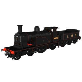 Rapido 982503 OO Gauge Caledonian Single 4-2-2 14010 LMS Lined Black DCC Sound Fitted